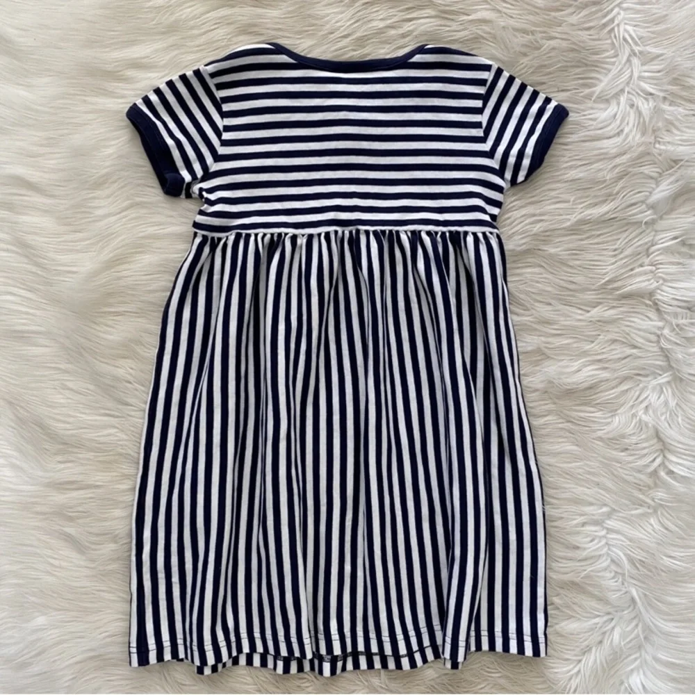 Hanna Andersson Navy Blue Stripe Play Dress